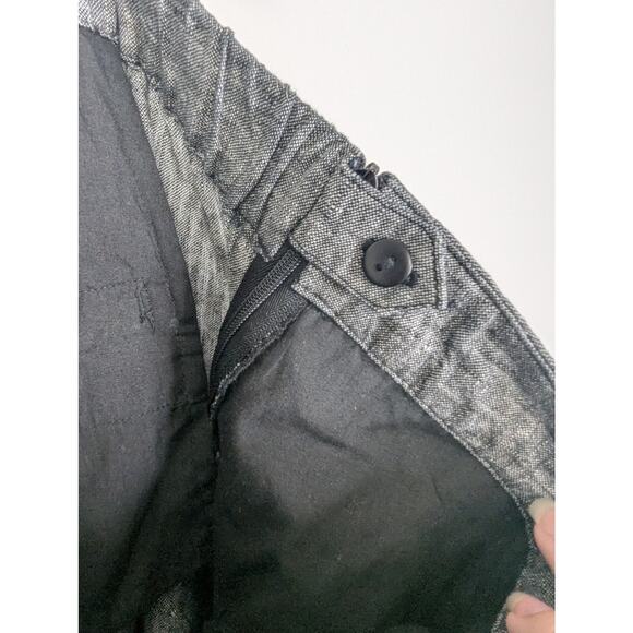 NWT J. Jill Linen High Rise Cropped Wide Leg Pant in Black White - Picture 6 of 8